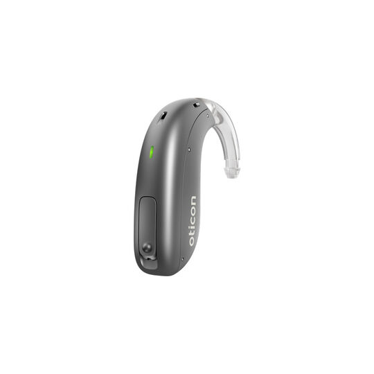 Oticon More 2 miniBTE-T, Steel Gray image number 1.0