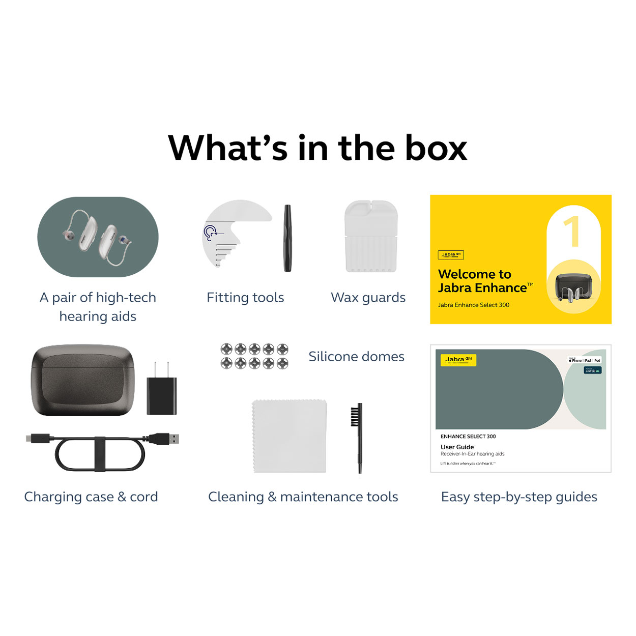 Jabra Enhance Select 300 Premium Package, Warm Gray image number 10