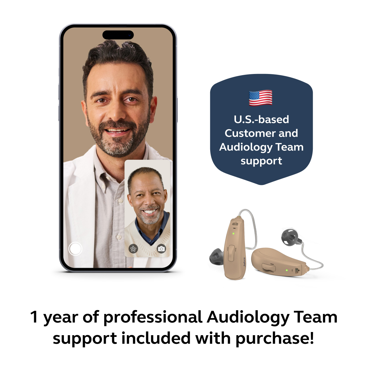 Jabra Enhance Select 50R w/Premium Care, Beige, image number 4