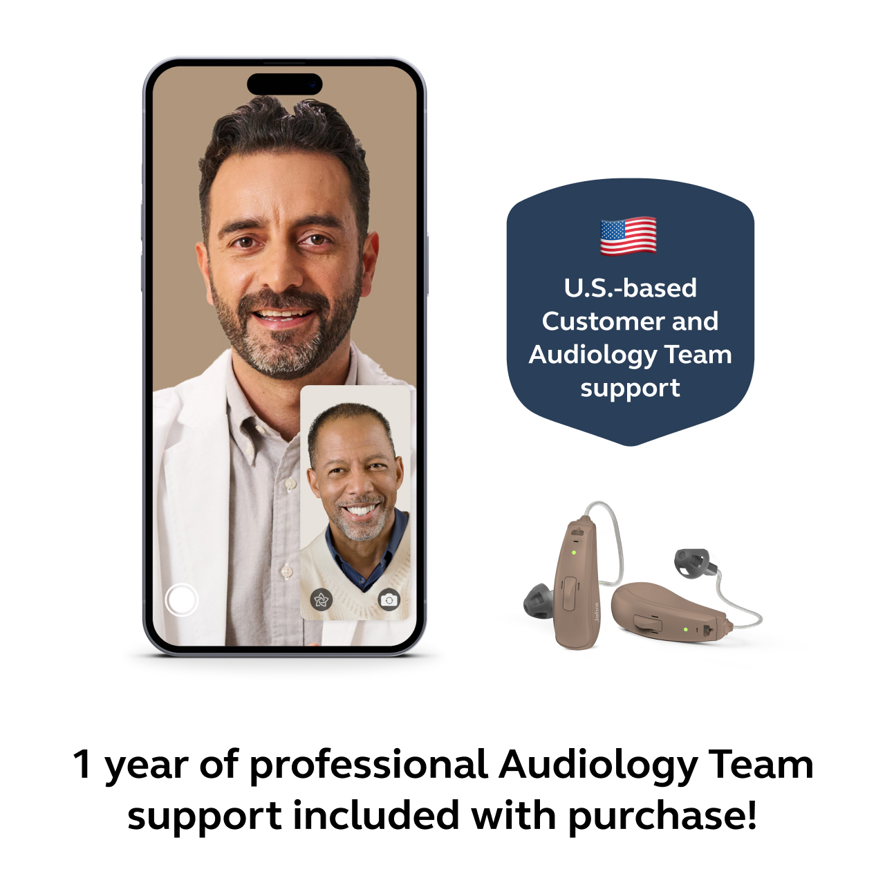 Jabra Enhance Select 50R w/Premium Care, Medium Blonde, image number 4