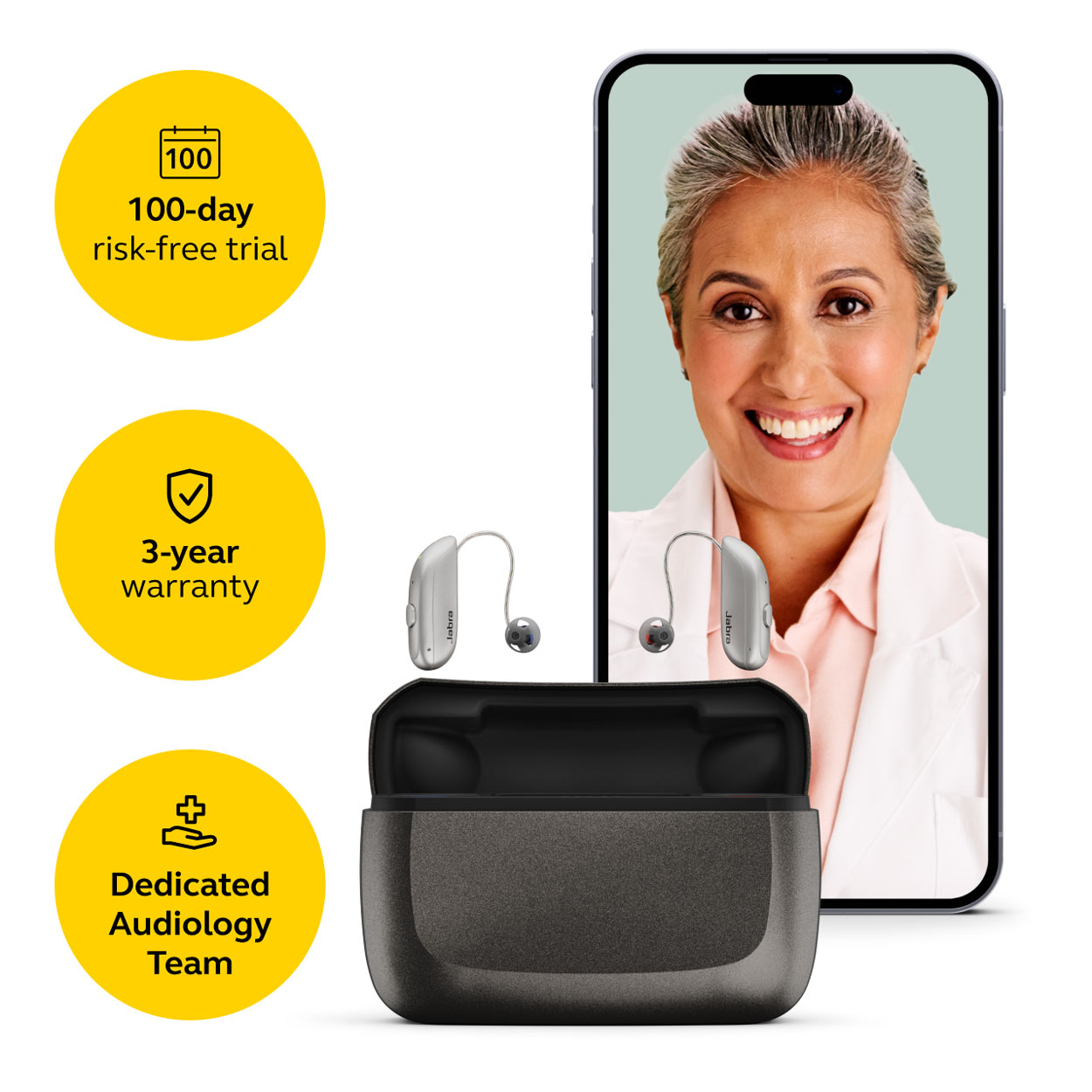 Jabra Enhance Select 300 Premium Package, Warm Gray image number 2