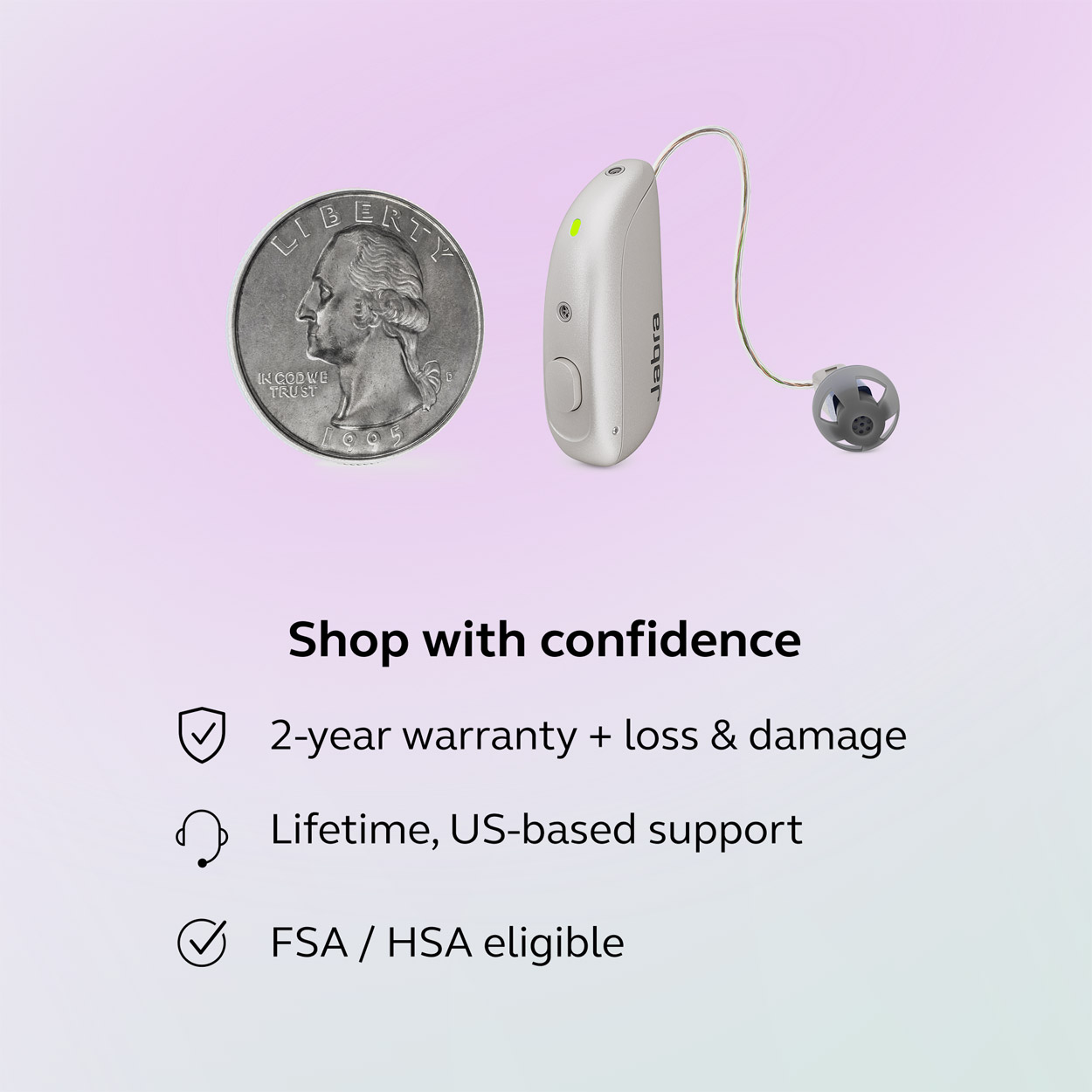 Jabra Enhance Select M3 Complete Bundle, Bronze, image number 8