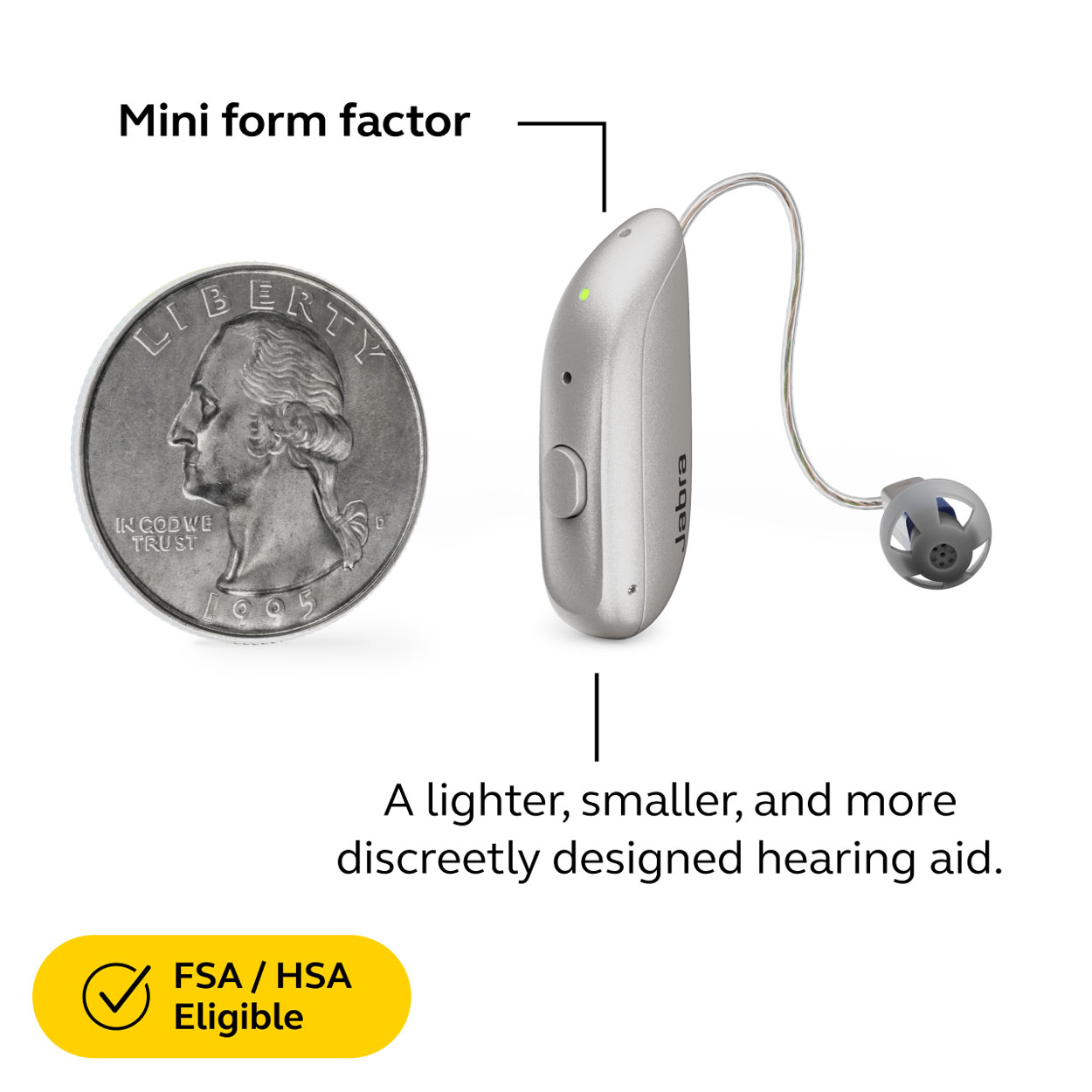 Jabra Enhance Select 300 Premium Package, Warm Gray image number 5