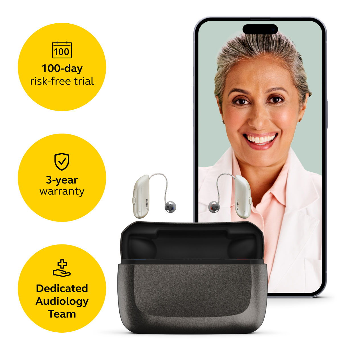 Jabra Enhance Select 300 w/Premium Care, Champagne image number 1