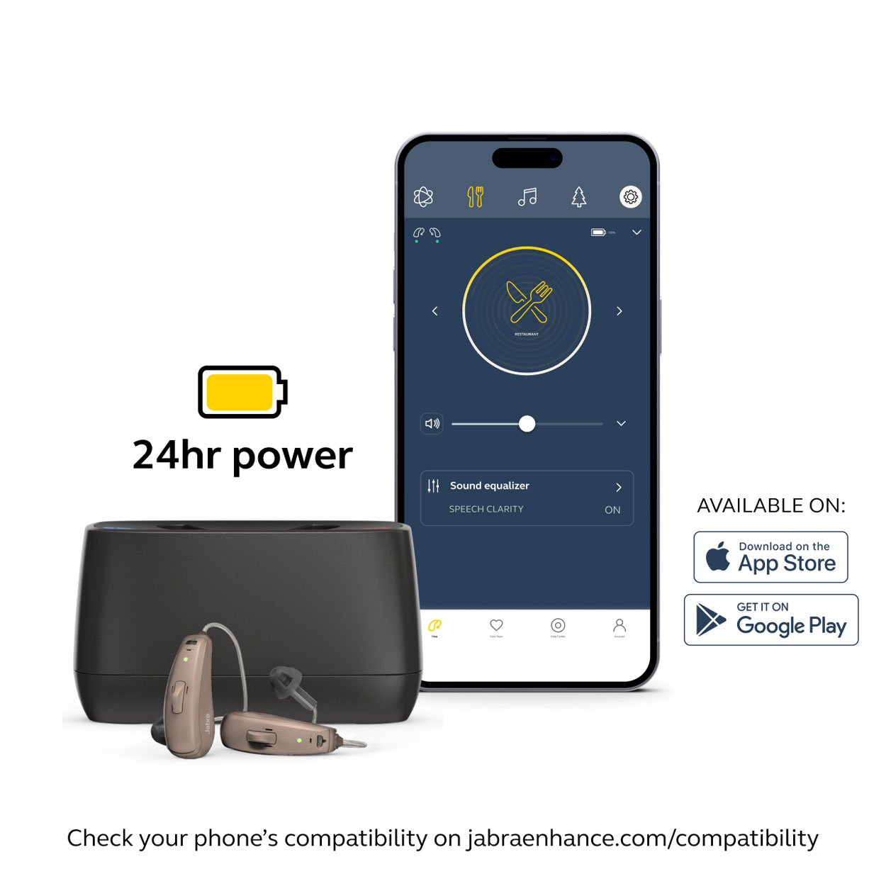 Jabra Enhance Select 50R w/Premium Care, Medium Blonde image number 6