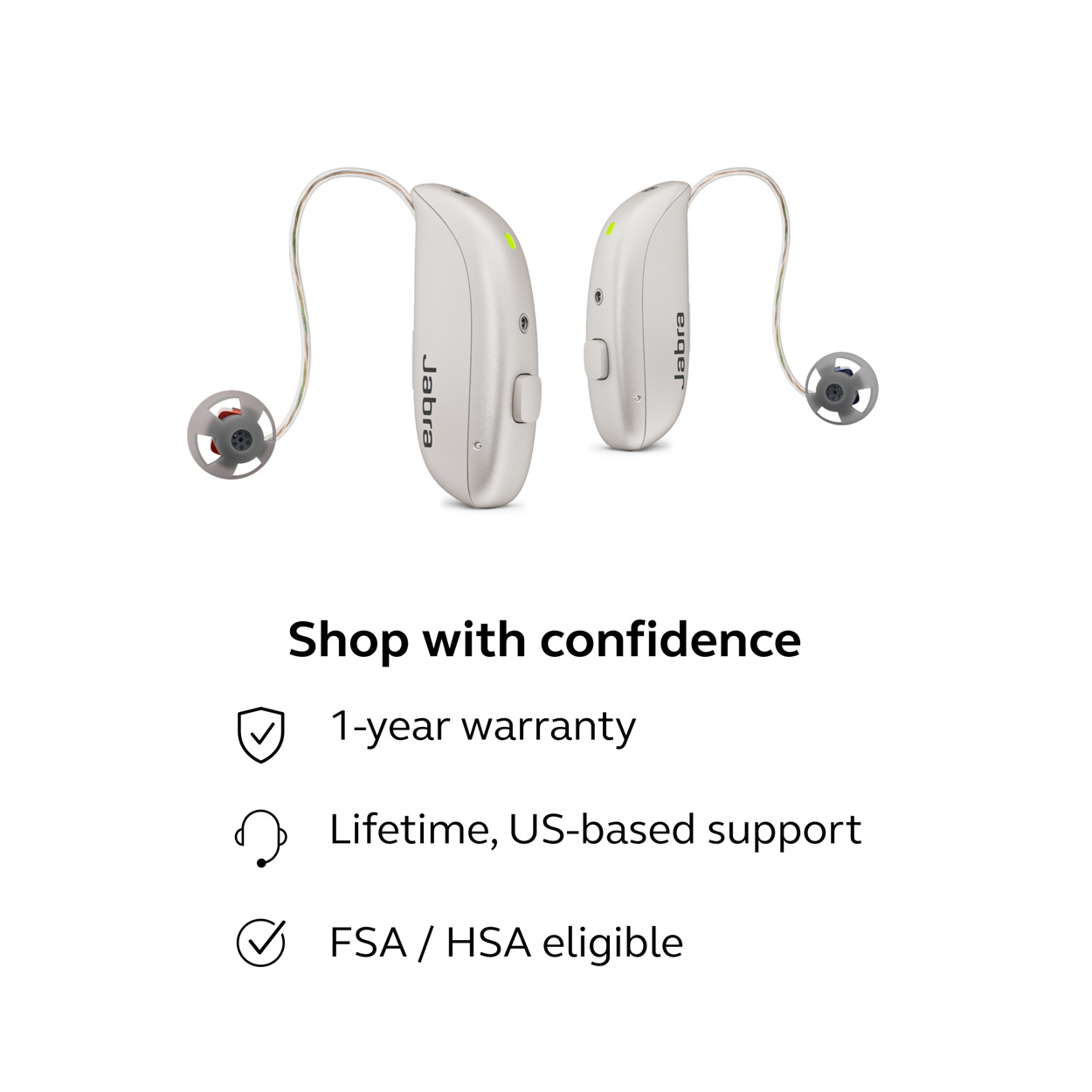 Jabra Enhance Select M1 Swift Bundle, Warm Gray, image number 9